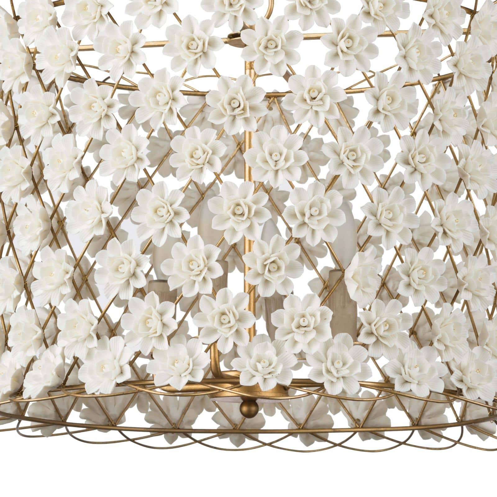Alice Porcelain Flower Chandelier | Regina Andrew Detroit